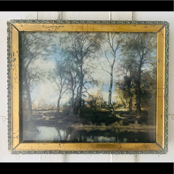 Art A Very Fine Gerlach Barklow Co Shabby Chic Antique Landscape Art